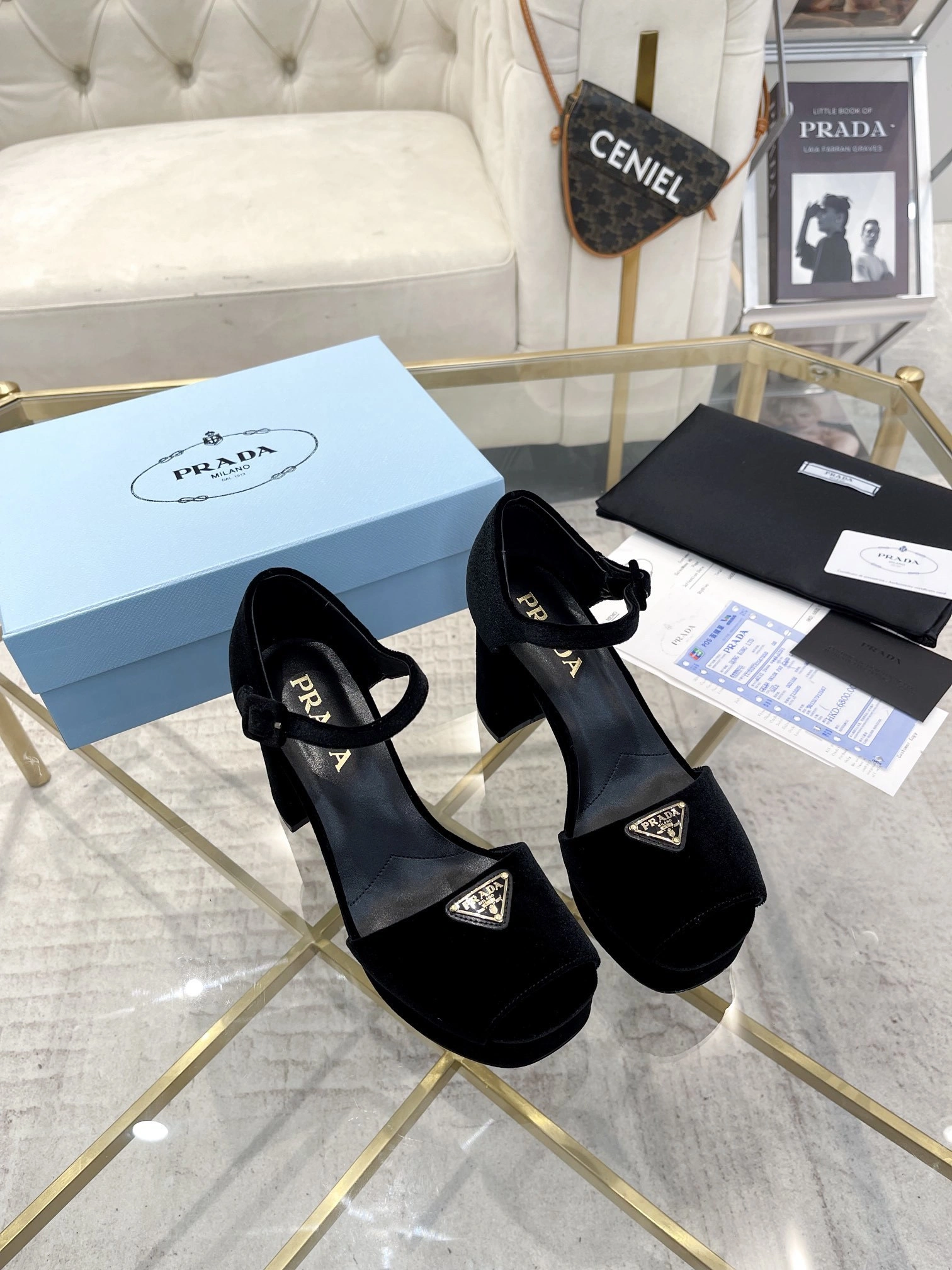 &Pr141 1XP63B_068_F0002_F_D095 sheepskin Heel height：9.5CM Waterproof：3CM item:DT-X000H2802